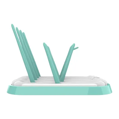 GOXBERK Foldable Baby Bottle Drying Rack Plastic Sturdy Drain Storage Rack Space Saving Detachable Bottle Cleaning Dryer Kitchen Organization