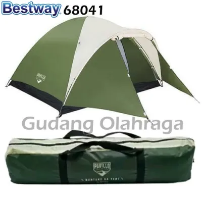 TENDA CAMPING DOME 4 ORANG MONTANA PAVILLO X4 TENT / 4P BESTWAY 68041
