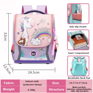 6-12 Years Old Childrens Schoolbag Primary Schoolbag Girl Boy