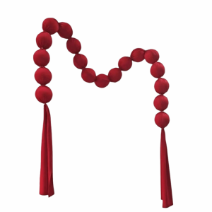 KEYOOL Smooth Decoration Wedding Cloth Ball String Handmade Ornament Foam Ball Garland Foam Balloon Celebration Bedroom Decoration Hanging Ornaments Wedding Room Decoration Wedding Room Layout