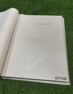 Wallpaper Dinding Premium Motif Sketsa Daun OR Leave Structure Modern Design Aksen Gliter