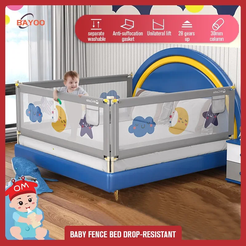 King size bed with best sale baby cot