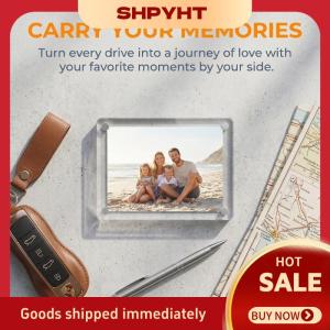 SHPYHT✨ Photo Frame Car Visor Clip Car Decoration Holder Couples Gift Displays Memories Car Interior Accessory for Family Trips