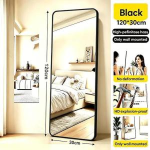 Mirror Full Body Mirror with Stand Nordic style HD Wall Aesthetic whole body mirror for bedroom