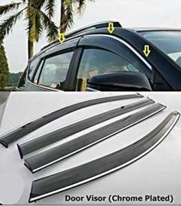 Hyundai Accent Door Visor 2008 -2012 High Grade Chrome Lining Injection Window Air Press