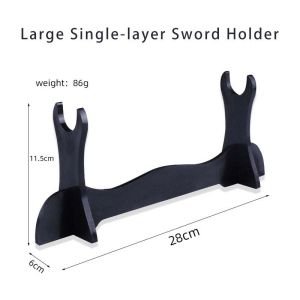 [Fast Delivery] Katana Stand Holder Sword Table Display Holder Black