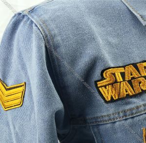 Jaket Emblem Pria Jeans Denim Bahan Tebal // Jaket Bordir