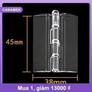 【CANAMEK】 10pcs bền rõ ràng Acrylic gấp bản lề trong suốt plexiglass bản lề 5 kích cỡ