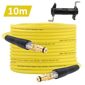 Pressure Washer Replacement Hose Super Flexible Hose 10m-15m 2900 PSI/ 200Bar Kink Resistant Hose for Karcher K2-K7 Quick Connector