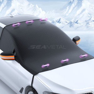SEAMETAL Oxford Cloth Car Cover Windshield Sunshade Waterproof Scratch Resistant