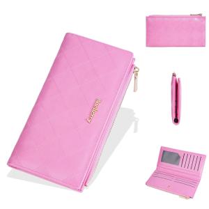 BAELLERRY N5116 Dompet Wanita Panjang Dompet Handphone Bahan Kulit PU Leather BAEOS