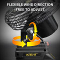 KEELAT 6/10 inch Portable Fan High Power Outdoor Desktop Cooling Fans Adjustable Cordless Fan Outdoor Camping Fan Tent Fan Rechargeable Desk Fan Rechargeable Battery Fan Cordless Fan KLF001. 