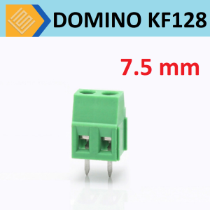 [ 2 CON ] DOMINO đầu nối KF128 2P khoảng cách chân 7.5mm