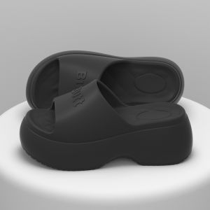 Free Shipping 7CM Thick-Soled WomenS Summer Beach Sandals Soft-Soled EVA Height-Increasing Non-Slip For Indoor And Outdoor Casual Wear