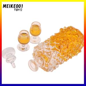 MEIKE001 Dollhouse accessories miniature model props simulation wine bottle combination