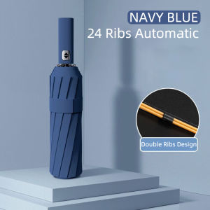 Rain Umbrella Windbreaker Black Backing Folding Automatic Folding Umbrella Outdoor Sunscreen Umbrella