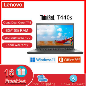 Lenovo [Brand New]ThinkPad T440s Laptop Intel Dual/Quad-Core i5/i7 8G/12G RAM 128G SSD+500GB/1T HDD ROM 14-inch Screen Built-in WEBCAM/Camera  Ms office 365 Windows 11 Pro Operating system WiFi Bluetooth Portable business notebook