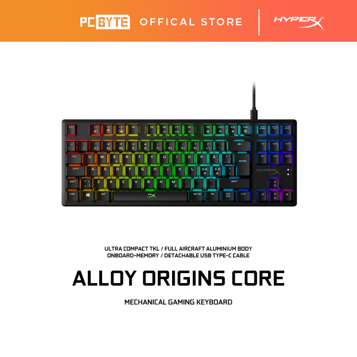 HyperX Alloy Origins Core Mechanical Gaming Keyboard TKL Blue