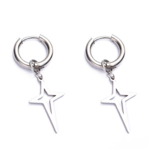 Anting Titanium Silver Starboy Model Hiphop Aksesoris Pria Dan Wanita Antikarat Earrings Terlaris