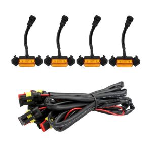 4Pcs/Set 12V Car Grill Amber Light Grill LED Light Fit For Toyota Tacoma Trd Grill 2016-2018 H9PH