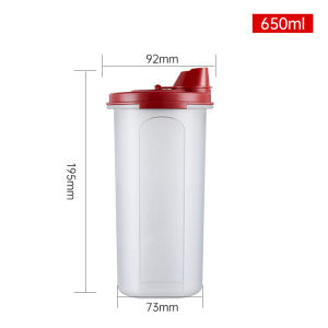 Tupperware 650ml/890ml Oil Dispenser Large Capacity Leakproof Sealed Plastic Sauce & Vinegar Seasoning Bottle