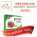 Hỗ Trợ Giảm Cân Secret Body Thái Lan, Giảm Mỡ Bụng - Hộp 10 Viên. 
