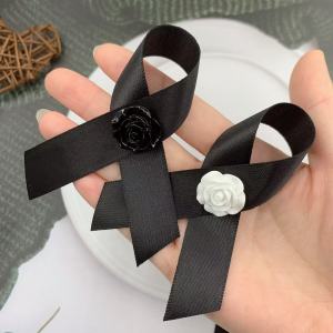 อก แฟชั่น สายรัดหน้าอก เรียบง่าย ริบบิ้นแห่งจิตสำนึก มีเอกลักษณ์ การไว้ทุกข์ พิเศษและเหนื าลเวลา