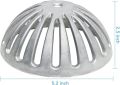 Floor Sink Strainer Heavy Duty Aluminum Dome Sink Drain Strainer Floor Drain Cover for Kitchen, Restaurant, Bar, Buffet or Food Service 12" Floor. 5-1/4" Diameter x 2-1/4"H（1PCS）. 