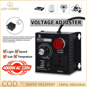 Voltage Controller AC 220V/15A/ 4000W Variable Speed Controller Fit for Router Fan Electric Motor Rheostat