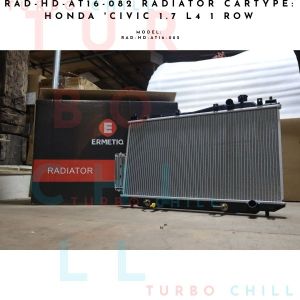 RAD-HD-AT16-082 RADIATOR CARTYPE: HONDA CIVIC 1.7 L4 1 ROW