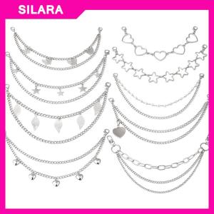 SILARA Multi-layer Metal Chain strap DIY Personality Butterfly Heart Star Pendant Shoulder Bag Chain Straps