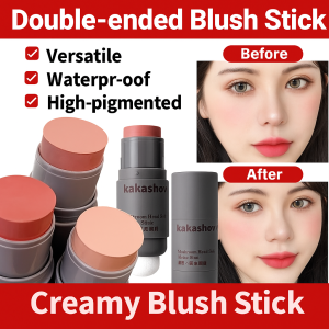 [One Dab Three Uses] Poke Blush Stick Smooth Blush Stick Naturally Saturated Long-Lasting Waterproof Natural Blush