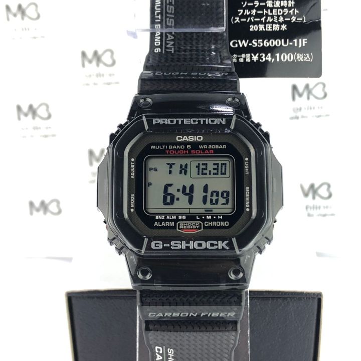 Casio G-Shock GW-S5600U-1JF Carbon Fiber Strap Solar Atomic Multiband6 ...