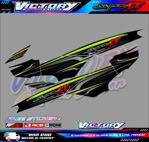 STRIPING VARIASI HONDA SUPRA XX / STIKER LIST MOTOR HONDA SUPRA XX