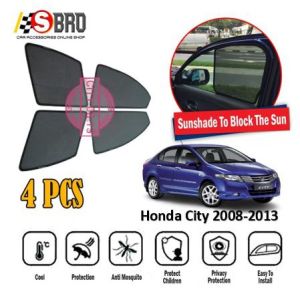 Honda City 2008-2013 Magnetic Sunshade Car Anti-Glare Day Sunshade Strong Magnet 4PCS
