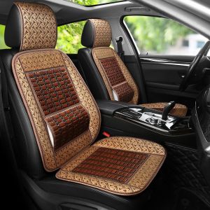 Universal Bamboo Cushion Breathable Cooling Mat Car Cushion Back and Waist Protection Car Seat Covers