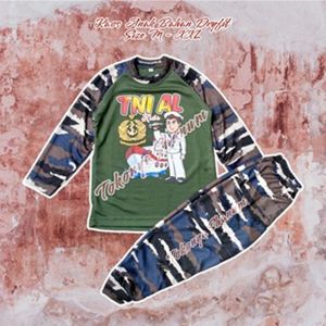 Setelan Baju Anak Laki Laki 1-12 Tahun Army Style | Setelan baju loreng anak | Stelan Loreng Anak Prempuan