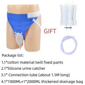 Silicone Urine Collector Bedside Urinal Incontinence Leak-proof Urinal Pot Urinary Catheter Urine bag Drainage Bag Removable
