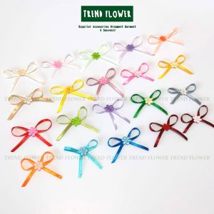 [PER LUSIN] Pita kecil Satin 1/8 inch plus jasmine kecil PER LUSIN pita hiasan souvenir hampers pita seserahan langsung tempel