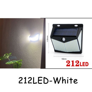 Outdoor 218LED Solar Wall Light Outdoor Waterproof Solar Motion Sensor Light Human Body Induction Wall Lamp Household Super Bright Outdoor Wall Lamp