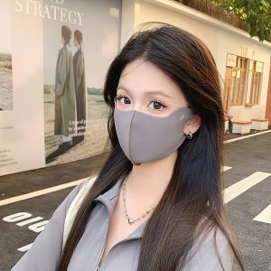 Khẩu Trang Kiểu Hàn Vải Lạnh Siêu Mát Chống Nắng Chống UV Có Thể Giặt BEAU4