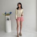 Peach Poppy CANDY Knit Top Cardigan - Atasan Cardi Wanita Baju Panjang Knitwear. 