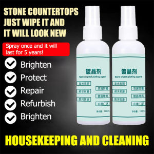 Stone And Marble Crystal Coating Agent/Enhanced Brightening Crystallizer Tile Repair Stone Brightener Countertop Plating Refinisher Renovation Polishing Cleaning Care