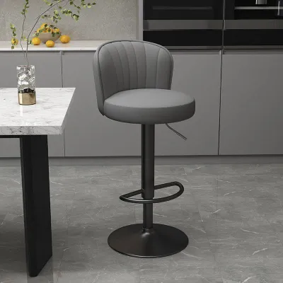 CraftedLiving SG-Bar stool high chair for home use swivel adjustable height with backrest suitable for cashier counters front desks commercial use round stool swivel chair
