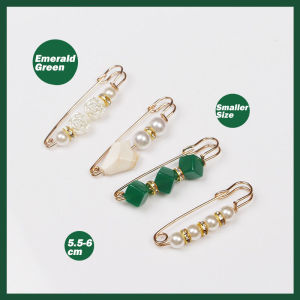 [SG] 4pcs Set 6.5cm Vintage Jewellery Tuspin Hijab Pin Gift for Women Hijab Pin Shawl Pin Tudung Skirt Waist Artifact Clip Adjustment Pin