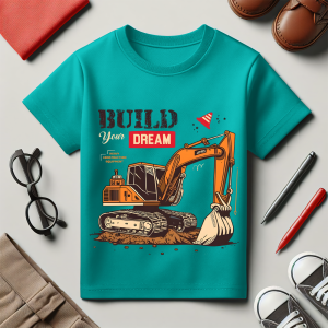 Baju Kaos Distro Anak Laki Laki Karakter Excavator Keren Import 1 - 10 Tahun - Hypelane - DTF2