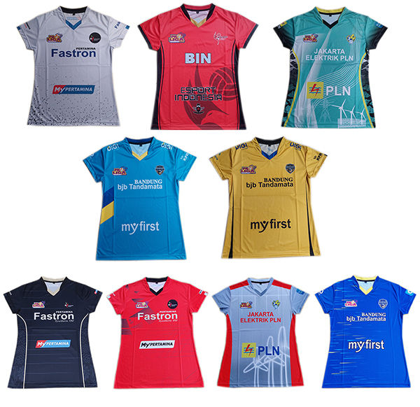 baju kaos atasan jersey volly proliga putri terbaru olahraga bola