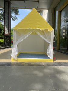 [Tặng kèm đèn nháy] Lều Công Chúa Cho Bé Cao Cấp - Lều Ngôi Nhà Vui Chơi - Lều Cắm Trại Công Chúa Hoàng Tử(KHUNG KIM LOẠI)
