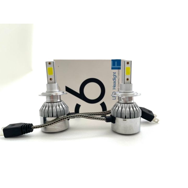 C6 Original Headlight COD LED H4 H7 H11 9005 9006 Fog Light Bulb Head