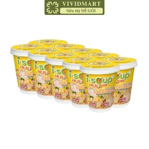 [SET 10 LY] - NFC - Súp ly I-Soup Huups! 3 vị: Hải sản Gà táo đỏ Nấm yến mạch Isoup Huups súp ăn liền Isoup Huups (12-24g/ly)